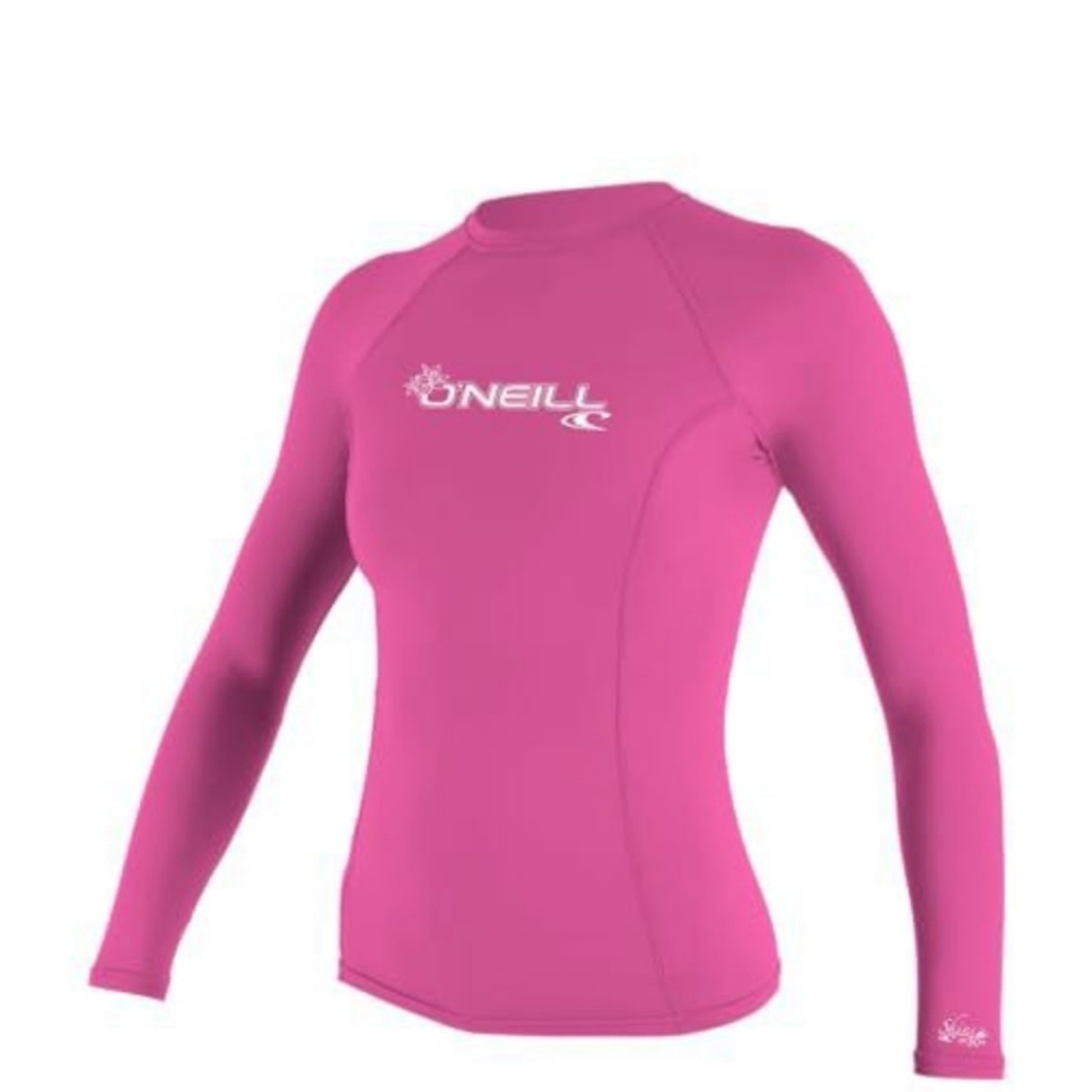 O'Neill Women's Basic Medium Fits Small Skins UPF 50+ Long Sleeve Rash Guard Nwt